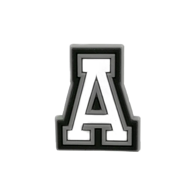 Wholesale PVC Shoe Accessories - White Letter Name Badges for Clogs, Pins, and Decorations
