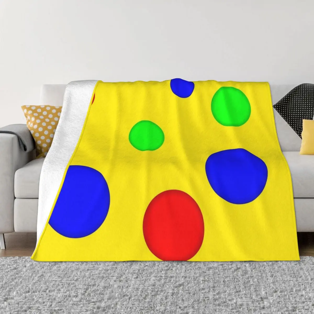 

Spotty Pattern | Mr Tumble's Spotty Throw Blanket For Sofa Thin christmas gifts