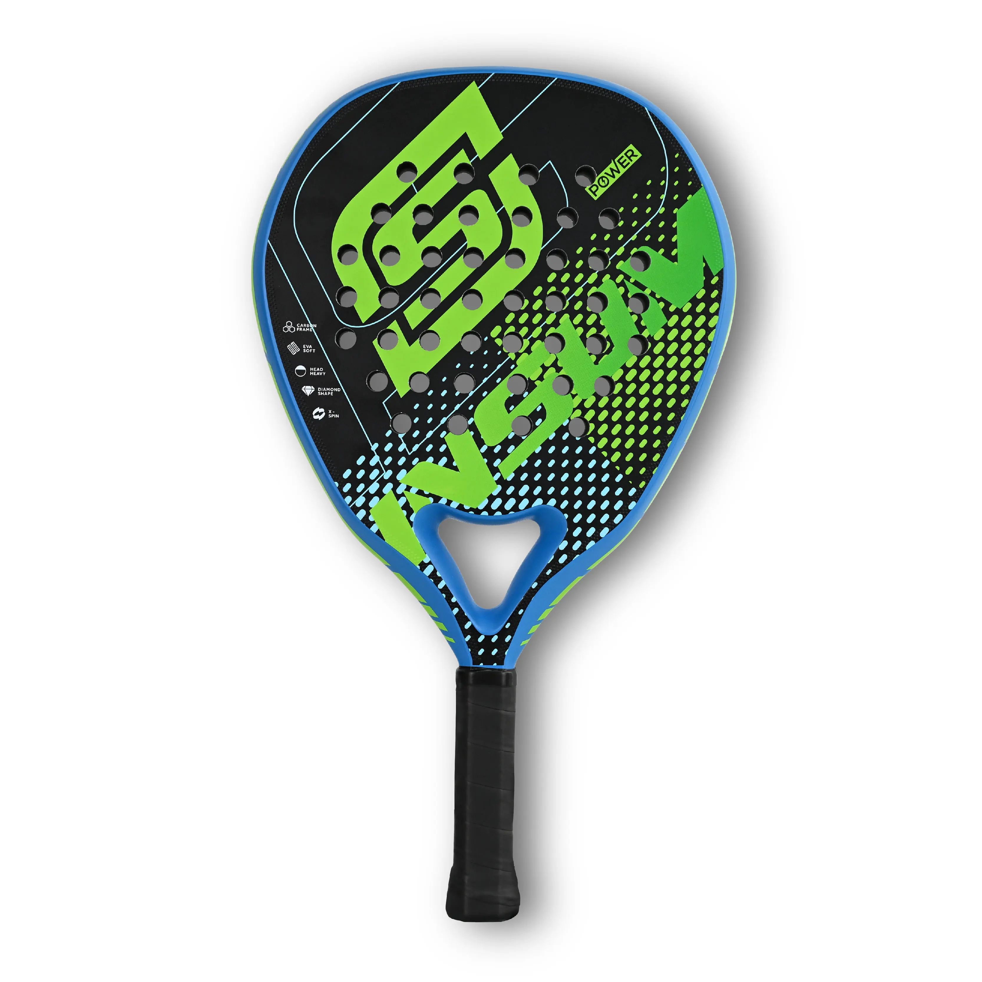 INSUM Power Padel Raquette Série 2026 Surface en fibre de carbone EVA Memory Raquette de paddle légère Raquette de tennis pour adultes