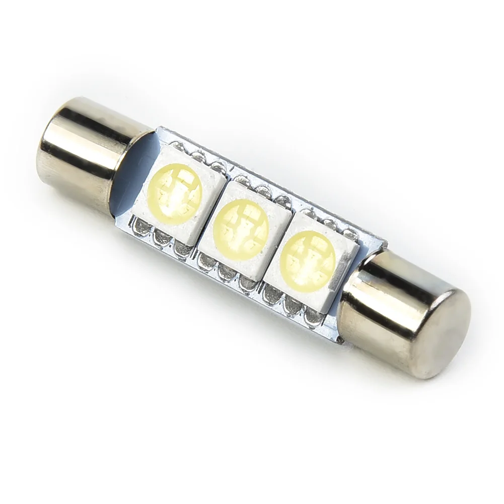 

12 V 29mm F30-WHP 6614F 6615F 6614 Type Small Wedge Base LED Bulb Sun Visor Makeup Mirror Light 42LM 5500 ~ 6000K White