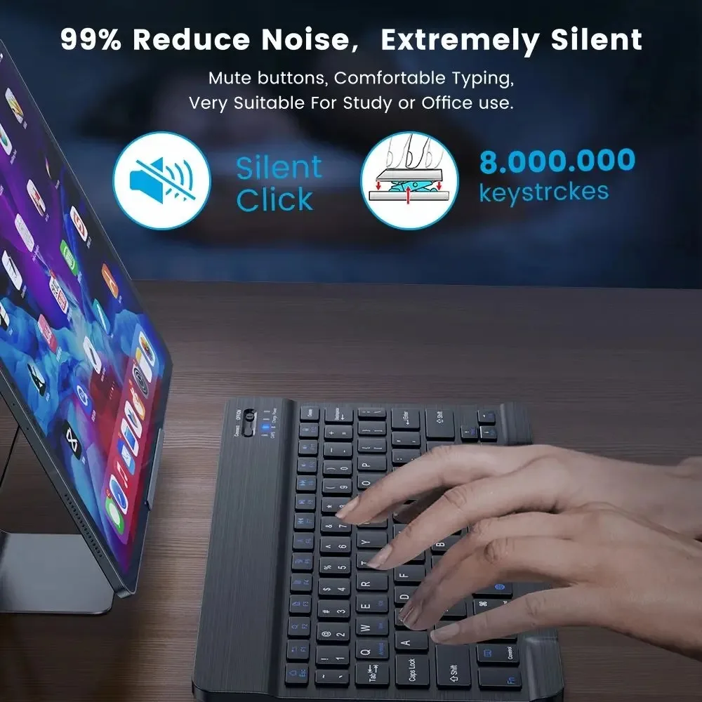 Bluetooth-compatible Keyboard for Android IOS Windows Slim Mini Wireless Keyboard for PC iPad Tablet Phone bluetooth keyboard wireless mechanical keyboard mechanical keyboard