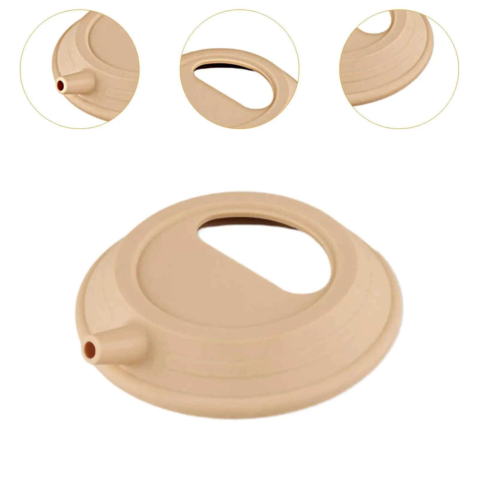 Silicone Lid for Camping Bowl Replacement Utensil Tableware Universal Round Outdoor Bowl Cover Airtight for Beach BBQ Fishing