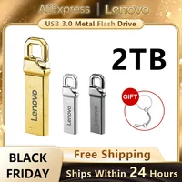 Lenovo USB3.0 Metal 2TB USB Flash Drive High Speed ​​Pendrive 1TB 512GB Portable Pen Drive Waterproof Memory USB Flash Drive