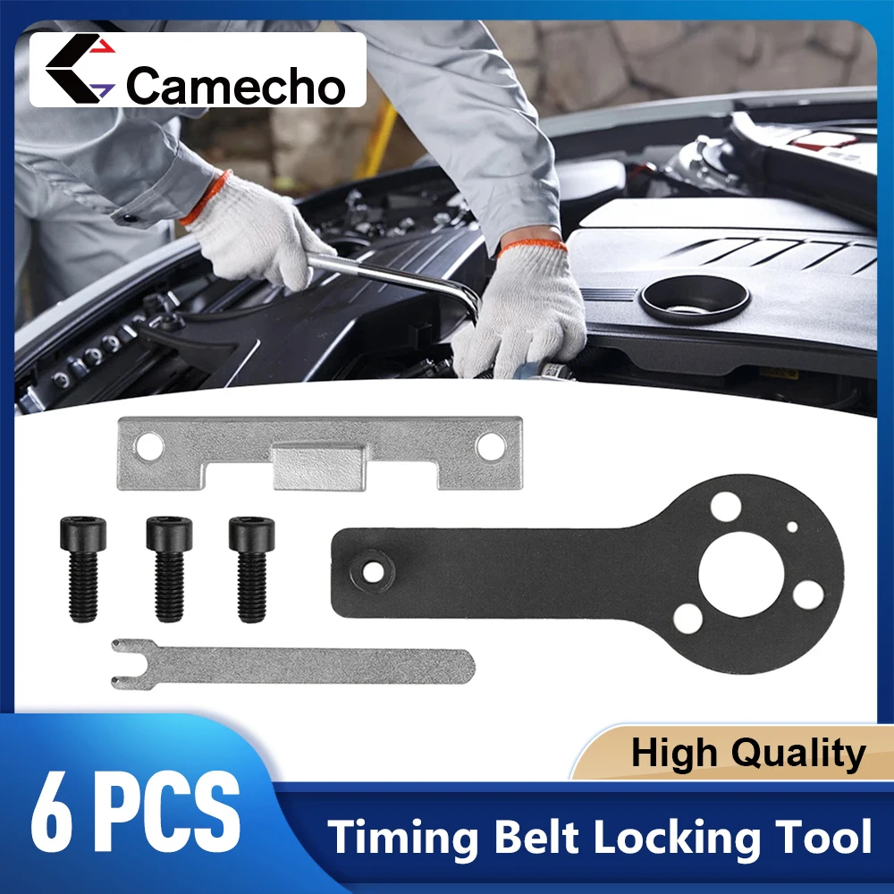 Camecho Car Engine Camshaft Locking Camshaft Timing Tool Kit for Chrysler Fiat 500 Punto Evo Panda Liter Engine