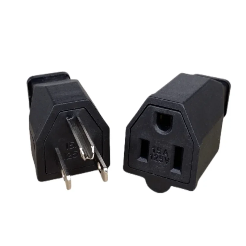 US American 3 Pins Industrial AC Electrical Power Rewireable Plug Male Wire Socket Outlet Adapter Extension Cord Connector 15A plug adapter electrical socket power socket plug outlet extender power plug connector power extension plug extension sockets