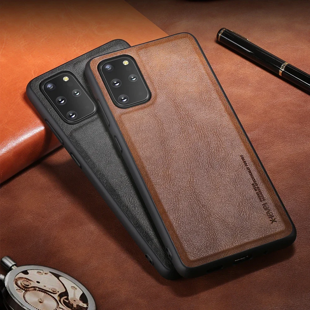 For Samsung Galaxy S20 Plus Case X-Level Retro Leather Soft