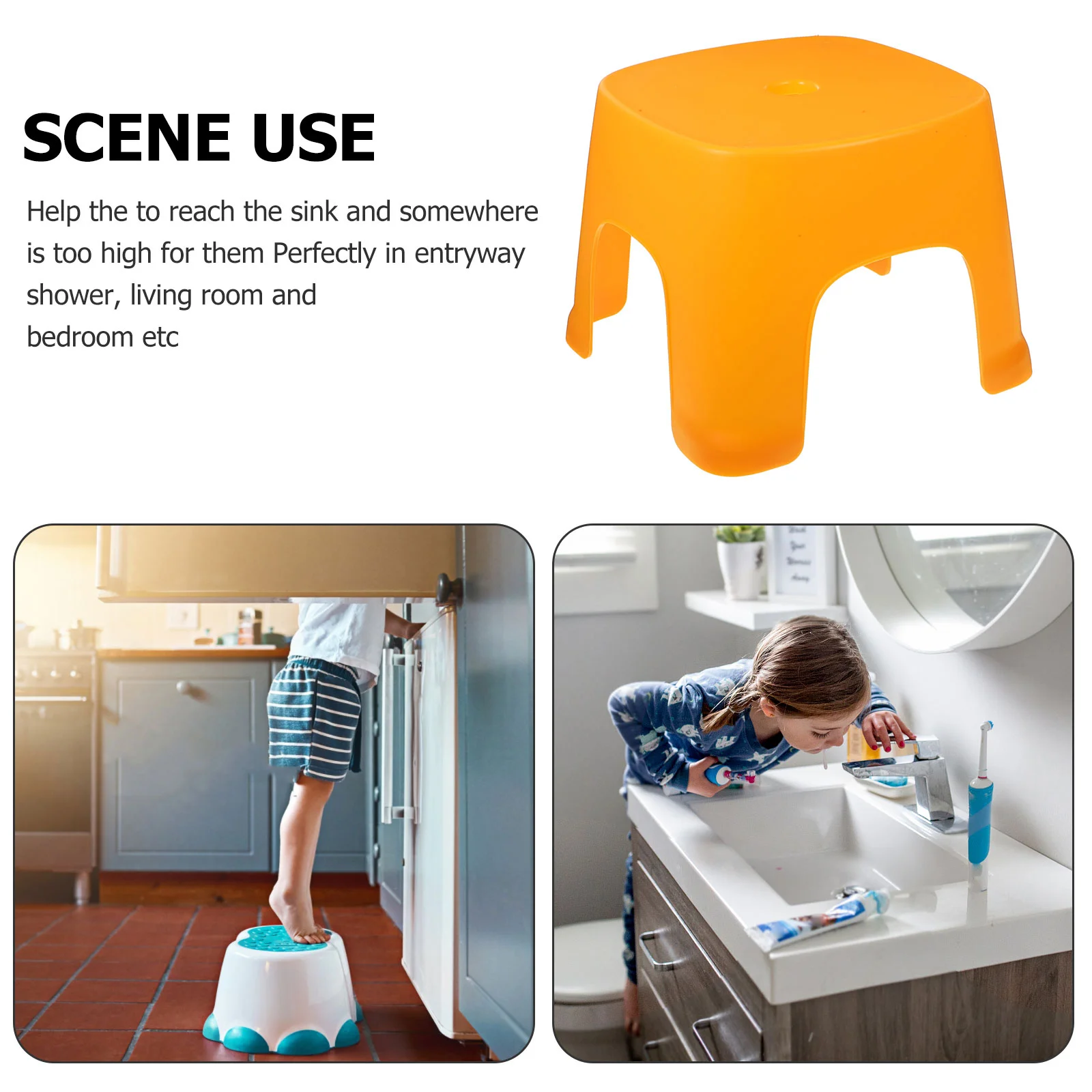 Porch Low Stool Toddler Portable Potty for Adults Bathroom Poop Pvc Step Toddlers