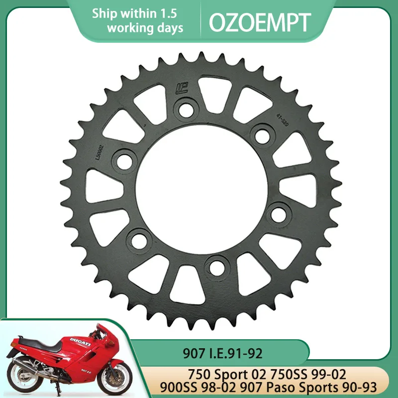 

OZOEMPT 520-40T Motorcycle Rear Sprocket Apply to 750 Sport 02 750SS 99-02 900SS 98-02 907 Paso Sports 90-93 907 I.E.91-92