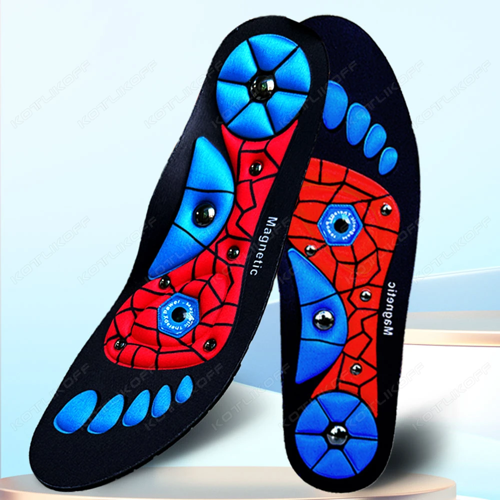 Neue Magnetische Therapie Sport Einlegesohlen Fuß Massage Mit Arch Support Orthopädische Einlegesohle Akupressur Einlegesohle Anti-Müdigkeit Gesundheit Pflege – Detail 2
