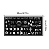 Love Heart Butterfly  Nail Art Stamping Plates Drawing Template bow Geometric Stripe Line 3D Image Stencil Mold Printing Tools 6