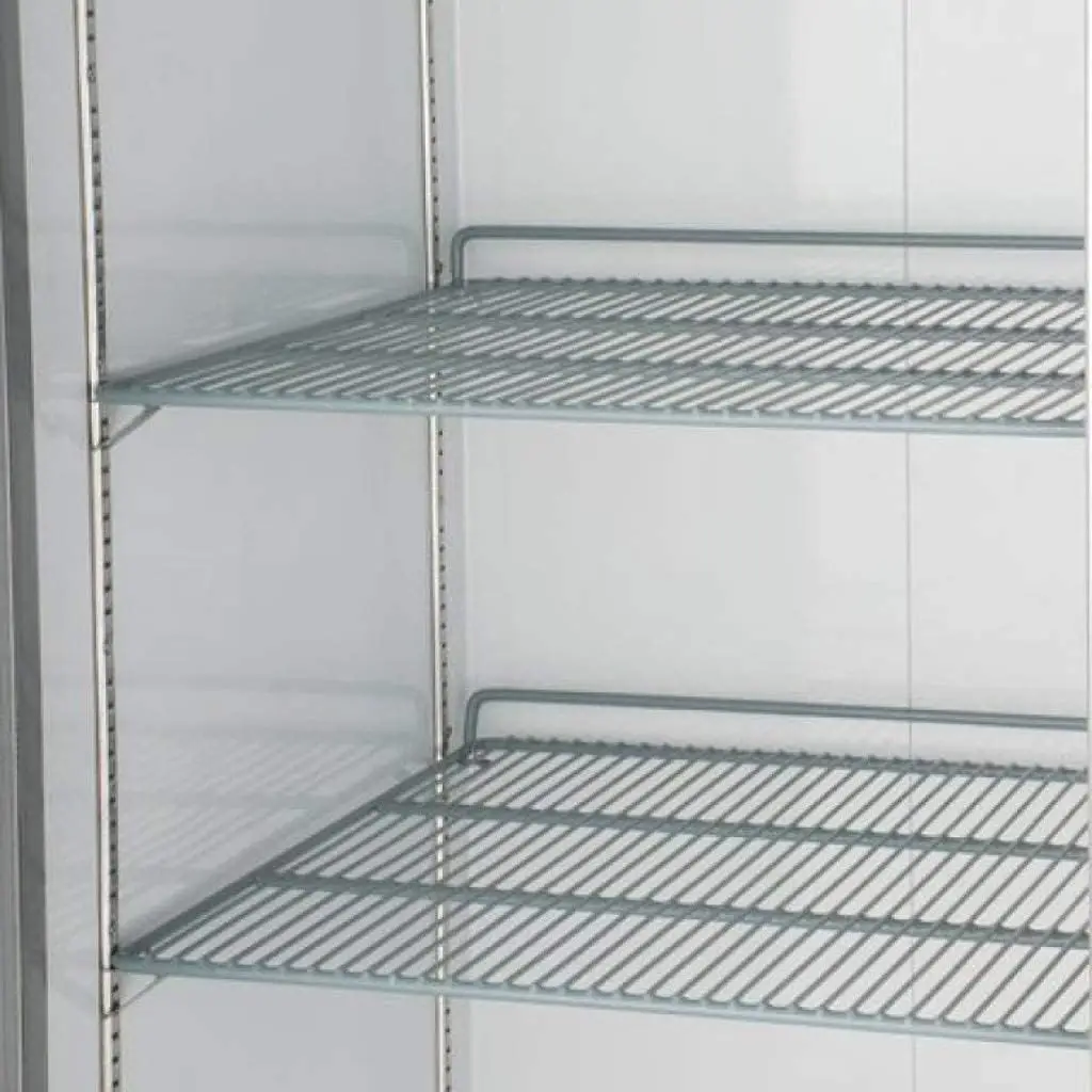 Single Door Commercial Reach in Stainless Steel Freezer White Interior 23 Cubic Ft 29 Wide Inch Heavy-duty Casters Included 5