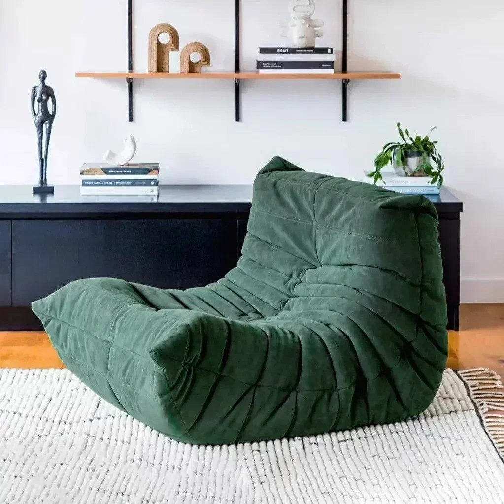 Fireside Chair Single Bean Bag Floor Sofa for Adults Living Room Bedroom