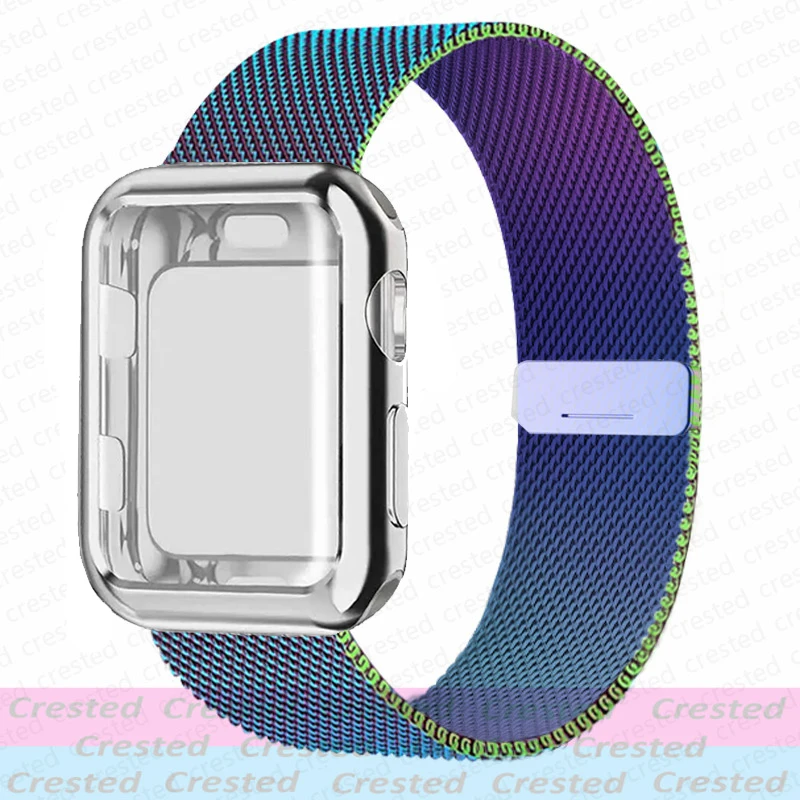 Elegant Stainless Steel Milanese Loop Watch Strap and Case
