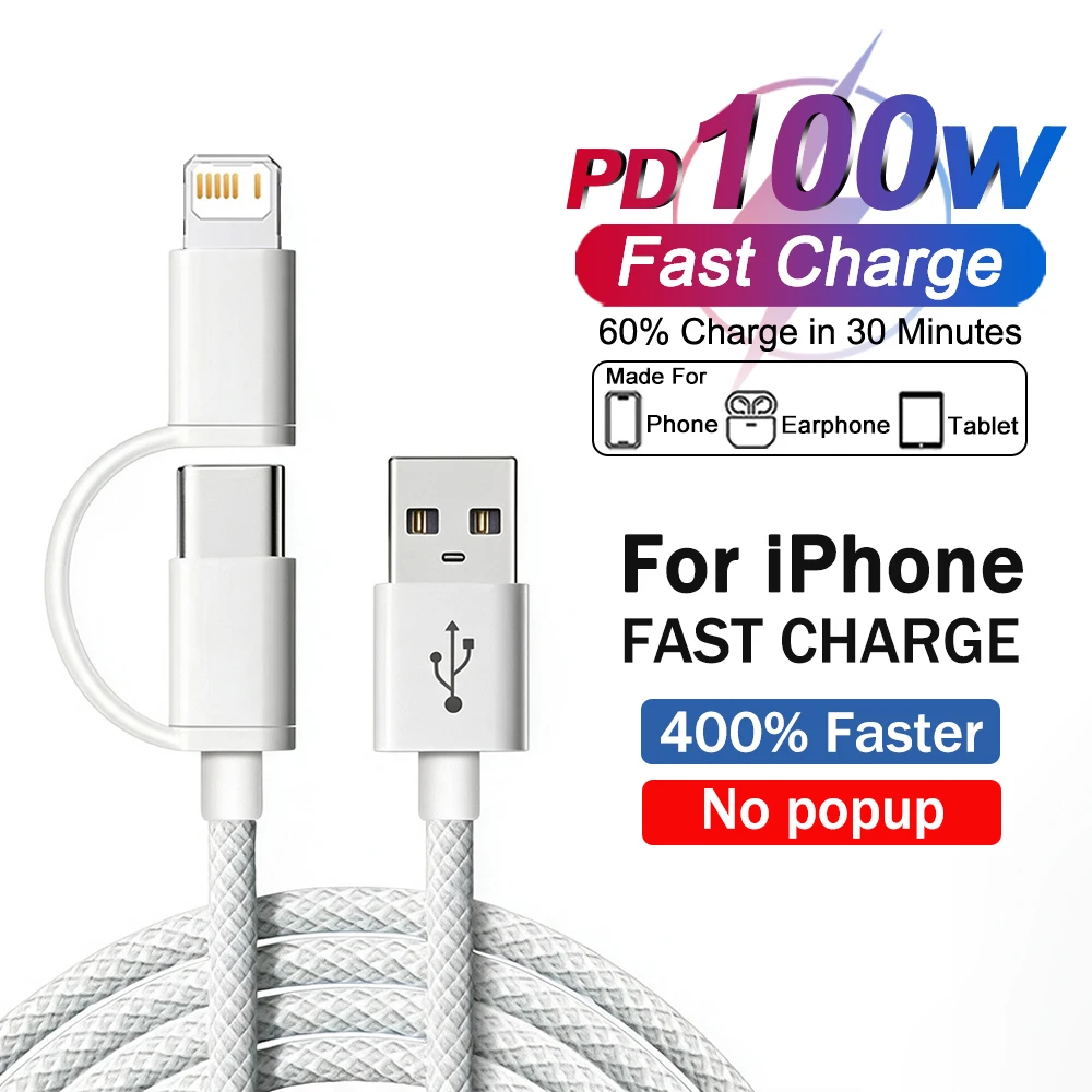 Enhanced Product Title: High-Speed 100W PD Fast Charging Braided USB-C Cable