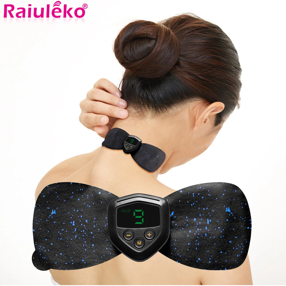 

Electric Pulse Back and Neck Cervical Massager Relaxation Pain Relief Health Care Tool Intelligent Cervical Massager Stickers