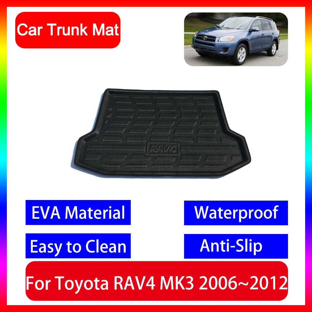 

Car Cargo Liner box Mat For Toyota RAV4 Vanguard XA30 MK3 2006~2012 2006 2007 2009 2010 Waterproof and Dustproof Protective Pad