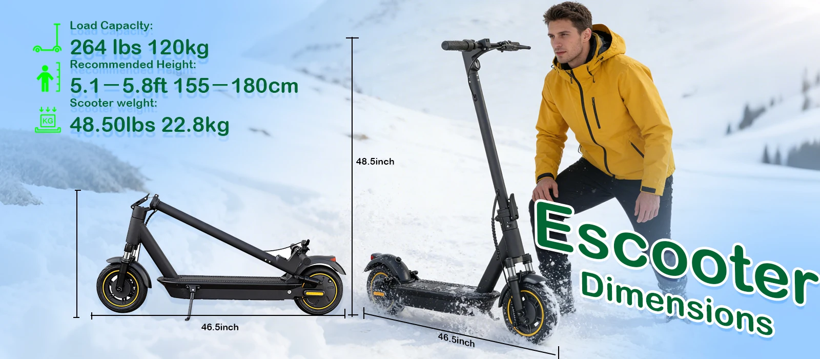 2026 NEUER JUICEASE S1MAX PRO Elektroroller 45KM Maximale Reichweite Schnelle Geschwindigkeit Hohe Motorleistung 42V14.5AH Faltbarer Elektroroller für Erwachsene – Detail 6
