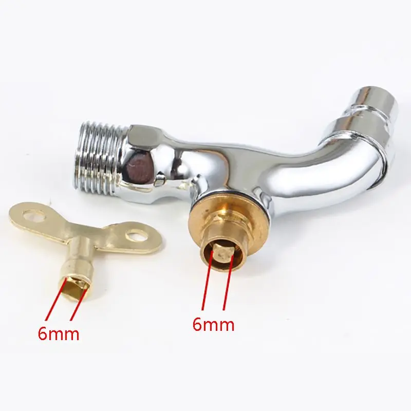 Outdoor Water Faucet Handle Water Faucet Lock Key Outdoor Faucet