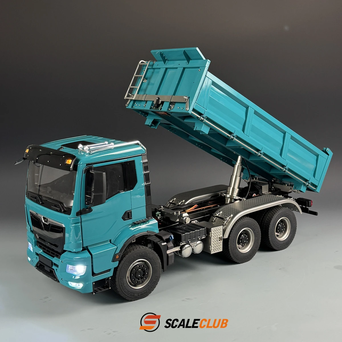 NEW 1/14 MAN TGS mud truck three-way hydraulic dump truck full metal remote control truck model toy 2