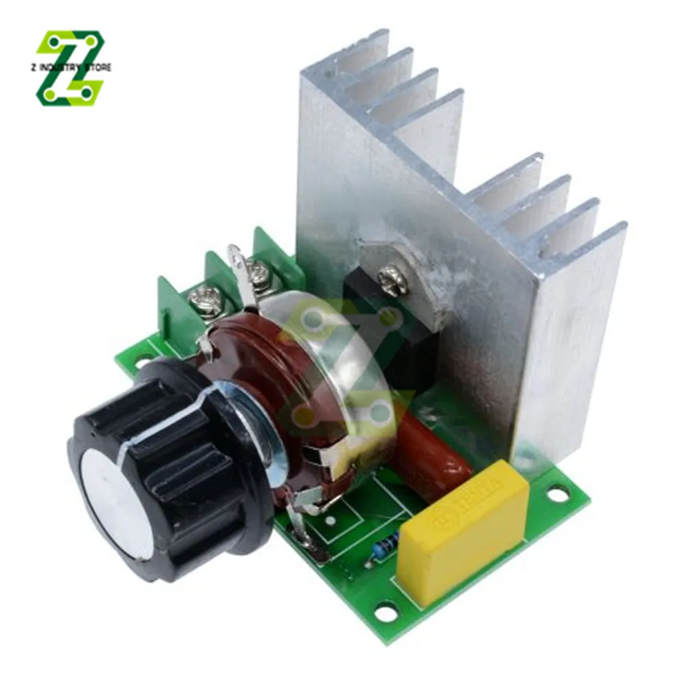 Regolatore Di Tensione Elettrico 4000W 10-220V Ac Scr 4000W Regolatore Di Velocità Del Motore Dimmer Velocità Di Regolazione