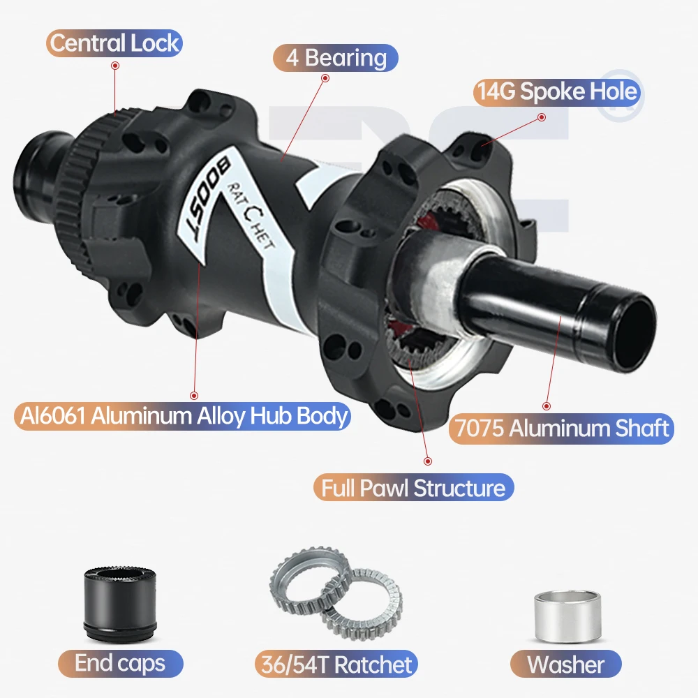 ARC MT051 6개 폴 28홀 MTB 허브 15x110 12x148 6개 디스크 볼트 브레이크 부스트 허브 자전거 허브 HG MS XD 8 9 10 11 12단