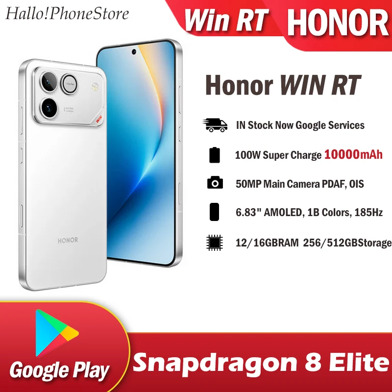 NEW Honor WIN RT 5G Snapdragon8 Elite 185Hz AMOLED 100W SuperFast