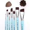 Body Pinting Brushes Face Body Art Paint Professional Wooden Handle Paint Brushes Set Watercolor Brushes Kits 2