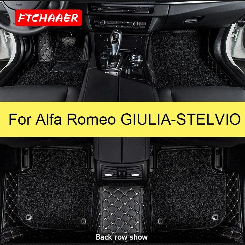 Ftchaaer Car Floor Mats For Alfa Romeo Giulia Stelvio 20152021 Years