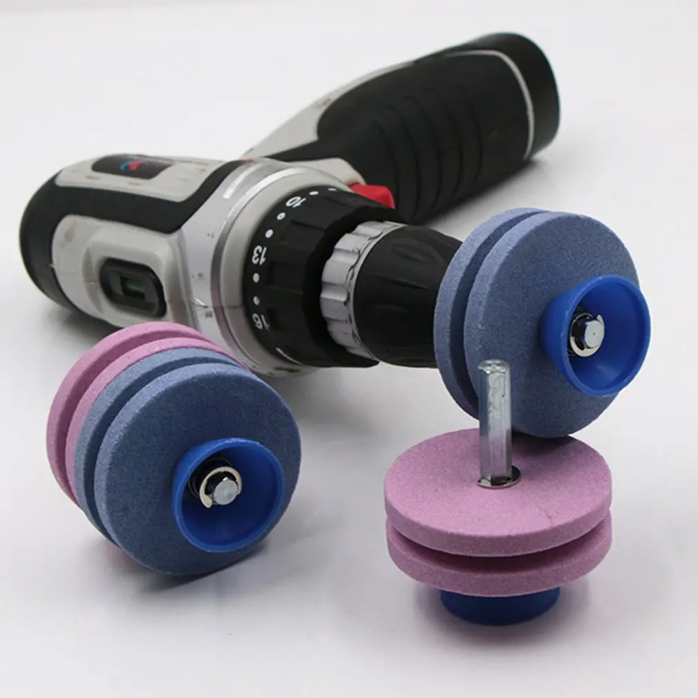 

Grinding Drill Sharpener Blade Lawn Mower Faster Rotary Drill Blade Sharpener Grinding Rotary Drill Tool Garden Lawn Mower Parts