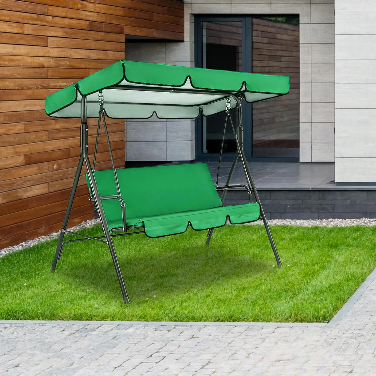 Patio Swing Canopy Replacement, 3 Seater Garden Swing Seat Canopy Cover for Indoor Outdoor Canopy Furniture