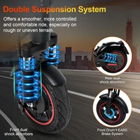 【Direct à l'ue】 Scooter électrique 750W 15.6Ah scooters électriques puissants 10 pouces anti-dérapant tout-terrain trottinette électrique 5