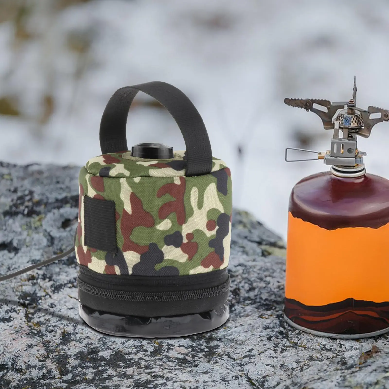 

Газовая емкость для кемпинга, обогрев через USB, газовая емкость для хранения для рыбалки, принадлежности для приготовления пищи, аксессуары для путешествий, барбекю, кемпинга