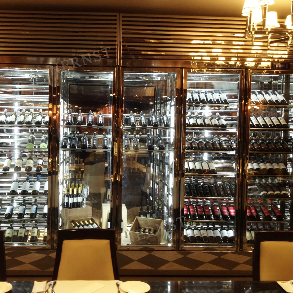 Wholesale High Quality Stainless Steel Electric Glass Display Wine Cellar Cooling Unit Fridge Refrigerator Red Wine Cooler - Image 3