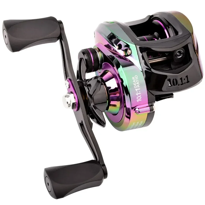 Baitcasting Fishing Reel Max Drag 10kg 10.1:1 Gear Ratio Wheel for Bass Freshwater Bait Casting Pesca Fishing Reels