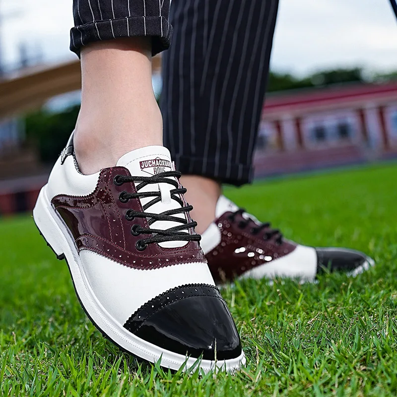 New Men's Golf Shoes Grass Anti slip Golf Training Shoes Classic Fashion Lefu Shoes Outdoor Sports Hiking and Walking Shoes 6