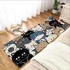 Non-slip Mat Black Cat Bathroom Floor Mats Kitchen Carpet Doormat Entrance Door Rug Home Foot Bath House Hallway Welcome Bedroom 1