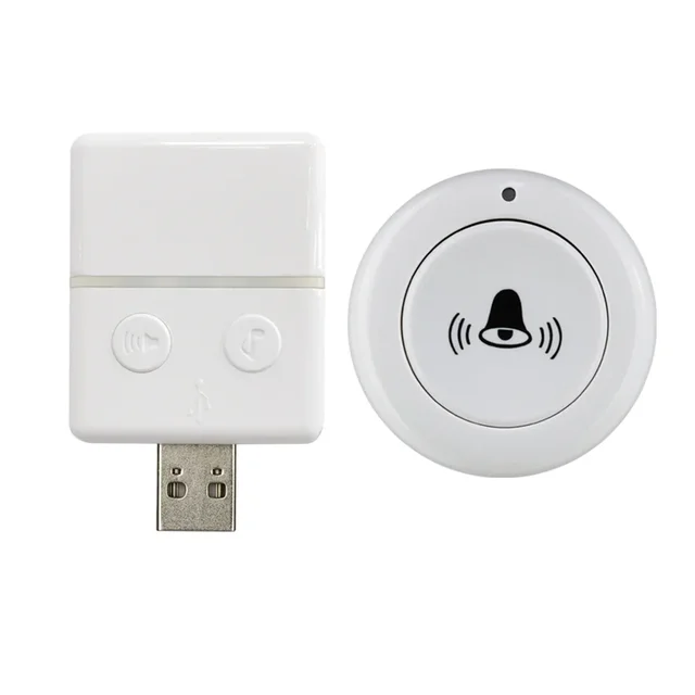 30 Music 150M Wireless Doorbell Waterproof Remote Controller USB Smart Door Bell Receiver Single Button Remote Control 1