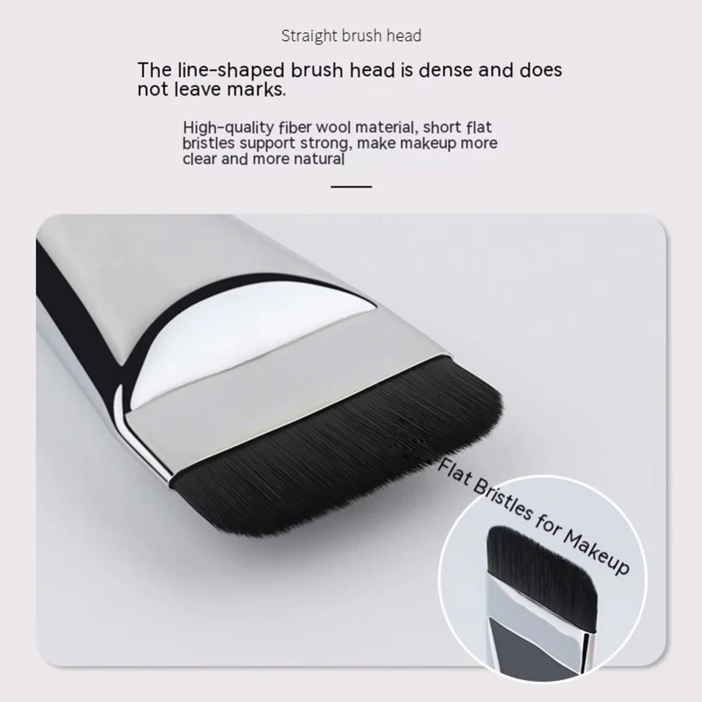 Stainless Steel Makeup Spatula Mixing Stick Foundation Brush Set Eyeshadow Cream Pigment Mixing Tool Face Contour Brush Tool 5
