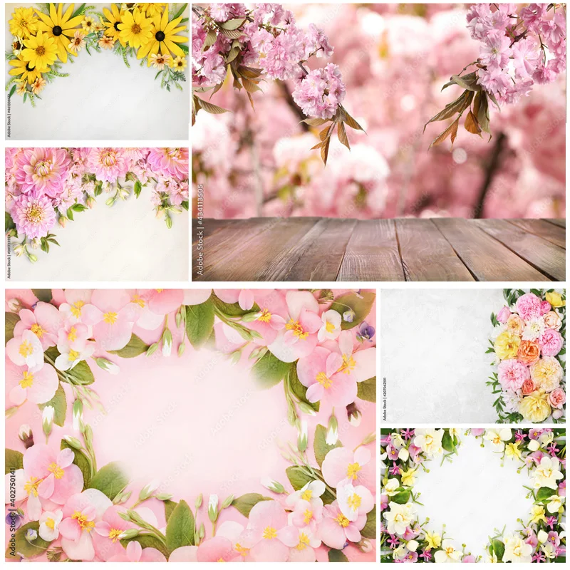 

SHUOZHIKE Art Fabric Photography Backdrops Prop Flower Wall Wood Floor Wedding Party Theme Photo Studio Background LLH-07