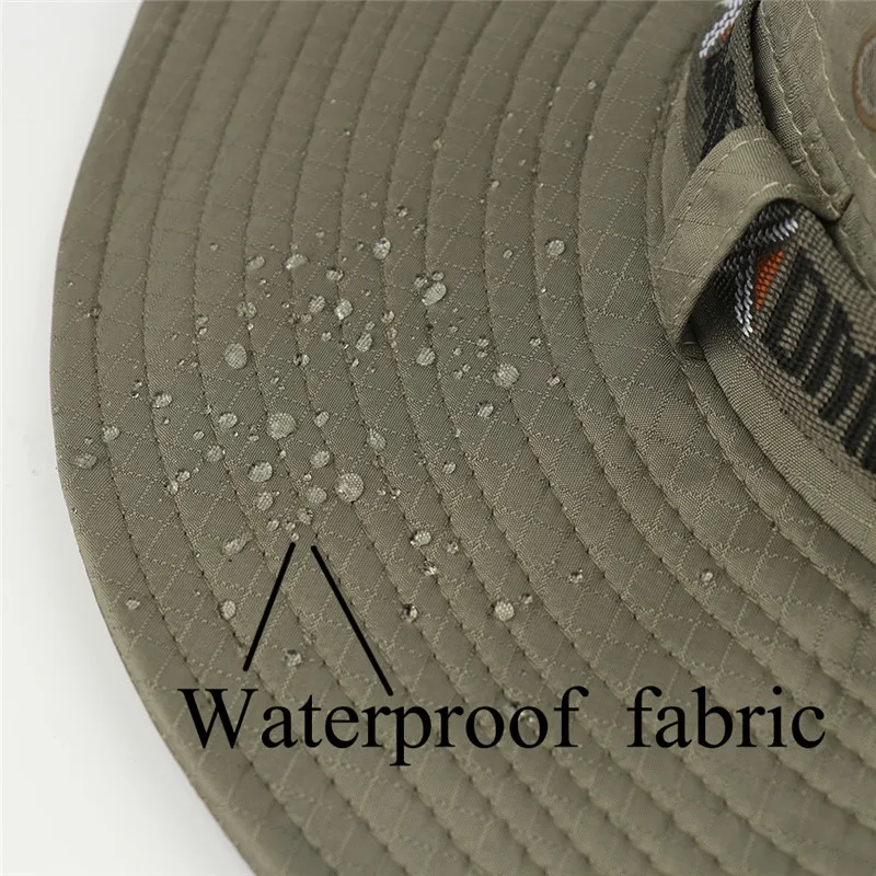 UV Protection Fishing Hat Outdoor Sports Hunting Hiking Hat Breathable Mesh Bucket Hat Lightweight Packable Wide Brim Beach Cap