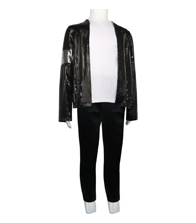 Costume de Cosplay Michael Jackson pour enfants et adultes, chapeau, gant, lunettes, Costume pou