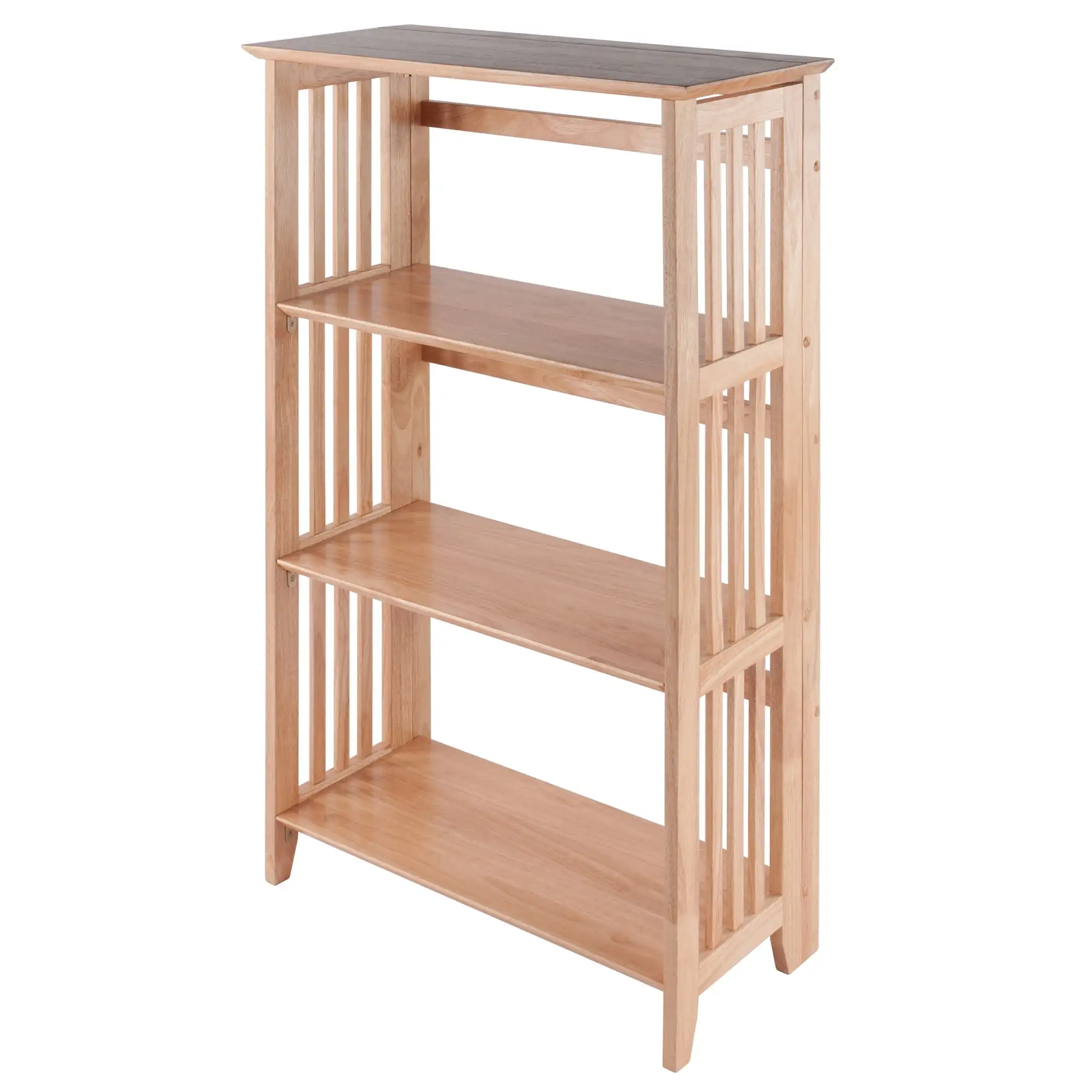 

Winsome Wood Mission 3-Section Foldable Shelf, Natural Finish