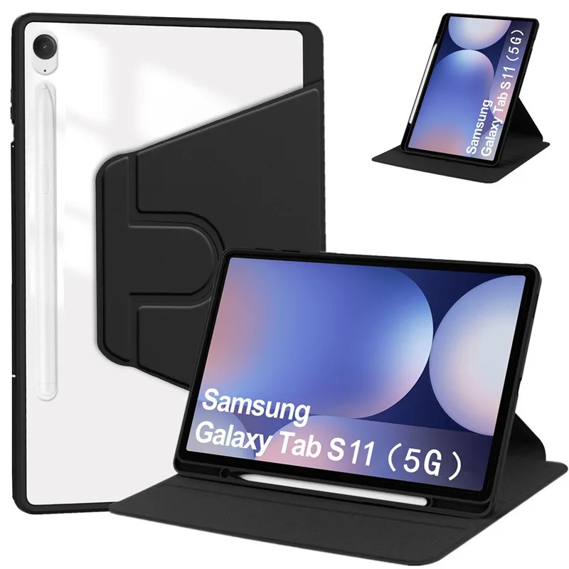 Enhanced Shockproof 360° Rotating Acrylic Tablet Stand Cover