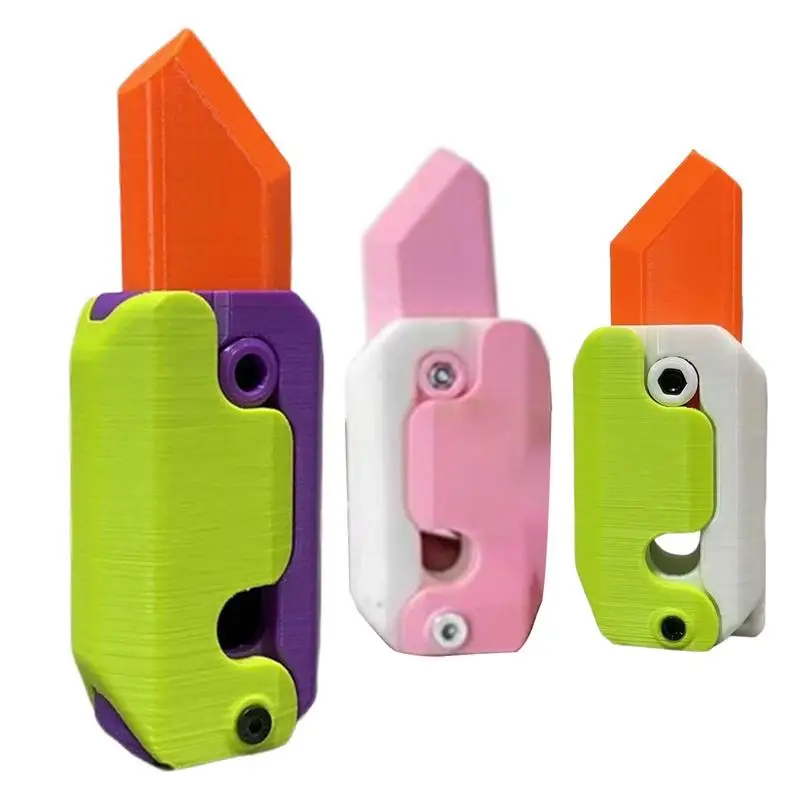 

D выдвижной резак игрушечный нож для моркови выдвижной резак игрушка для снижения давления игрушечный нож для моркови Прямая поставка