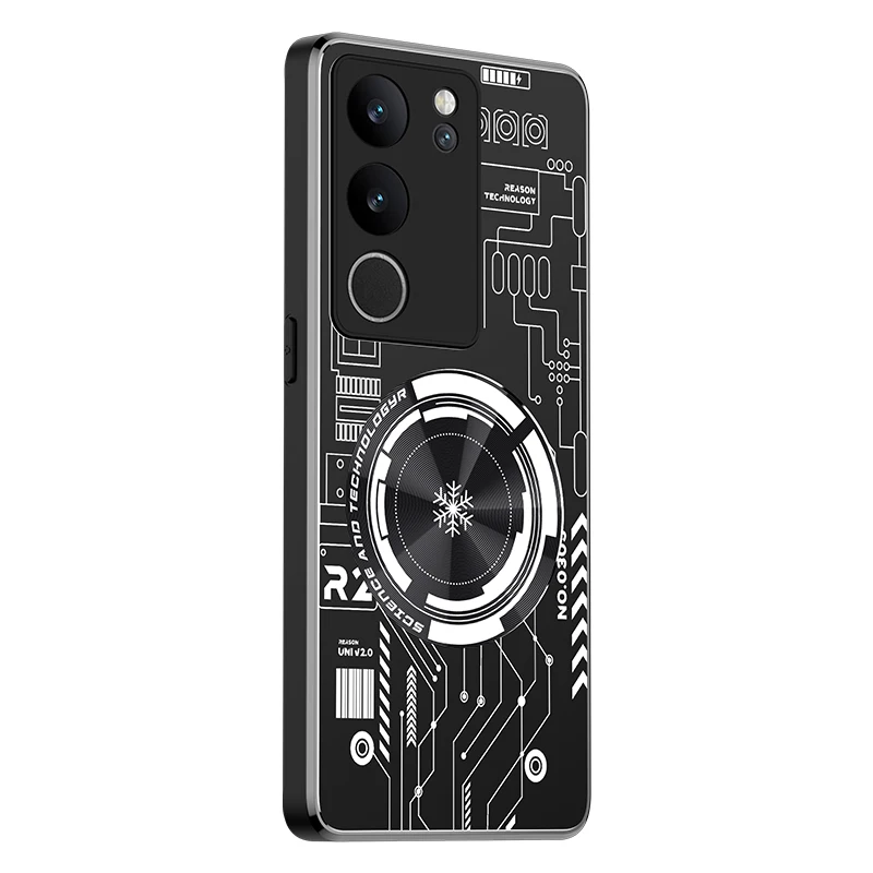 Aluminum Alloy Heat Dissipation Case for VIVO S17 Pro Cases Graphene Cooling Red Copper Metal Cover vivo s17 pro Funda Capa