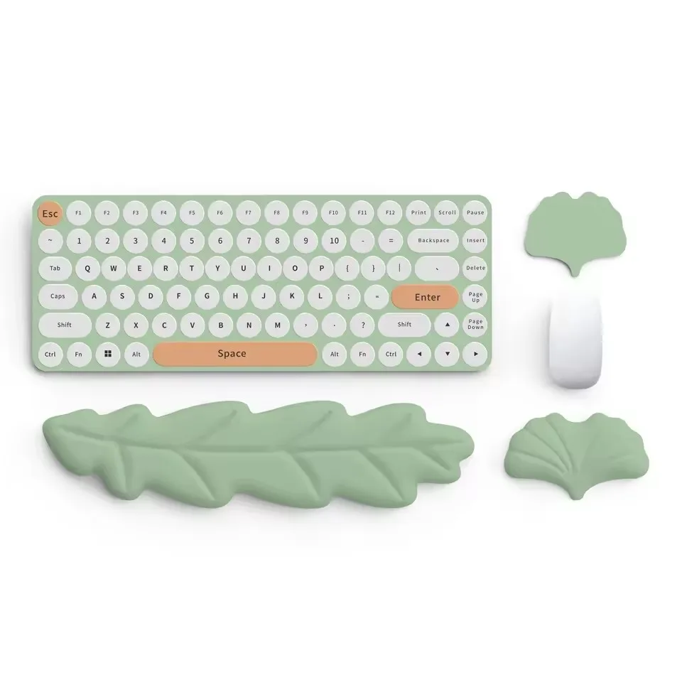 Leaf Keyboard Wrist Guard Cloud Wrist Guard Mouse Pad Ergonomic Lycra Foam Memory Anti-slip Support Office