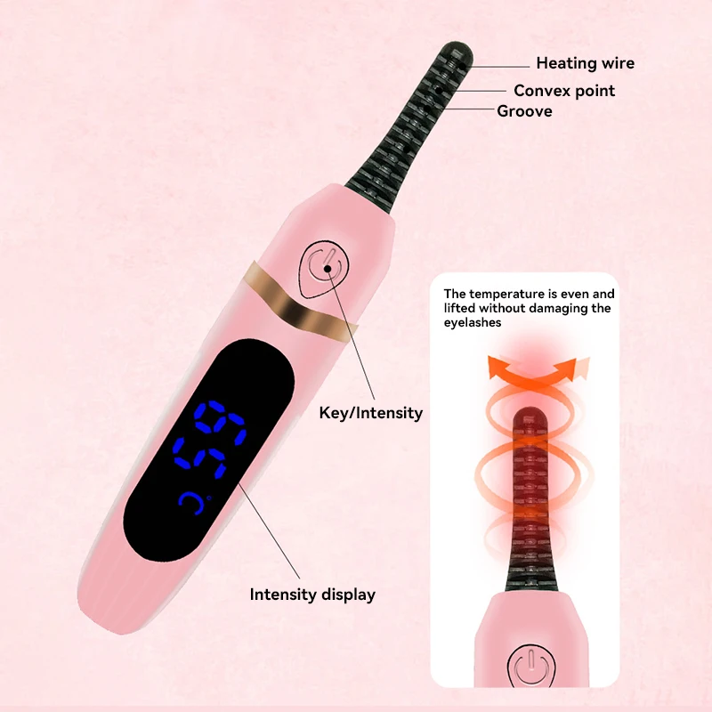 Electric Eyelash Curler Portable Eyelash Curling Device Quick Natural Curler Safe Long Lasting Make up Tool 2025, eyelash curler