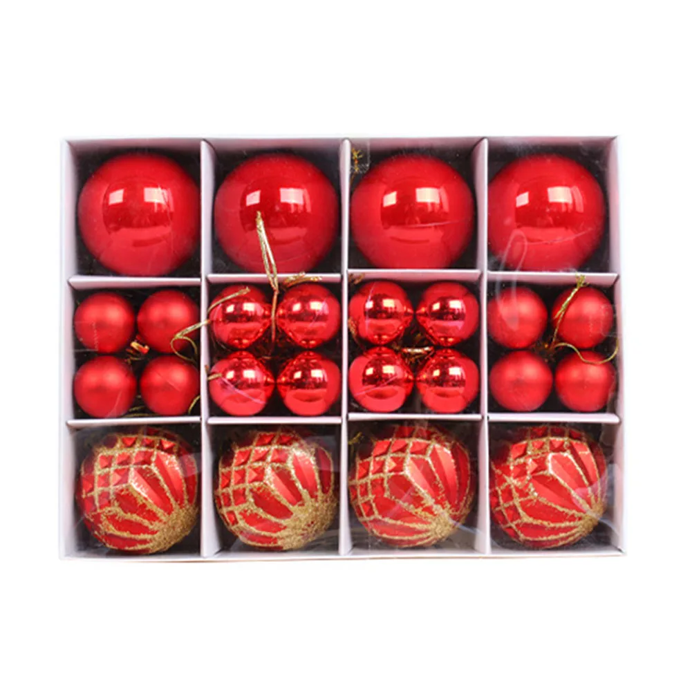 

40pcs Christmas Tree Baubles Balls Xmas Bubbles Balls Creative Painted Christmas Pendant Balls Party Wedding Festival Decor