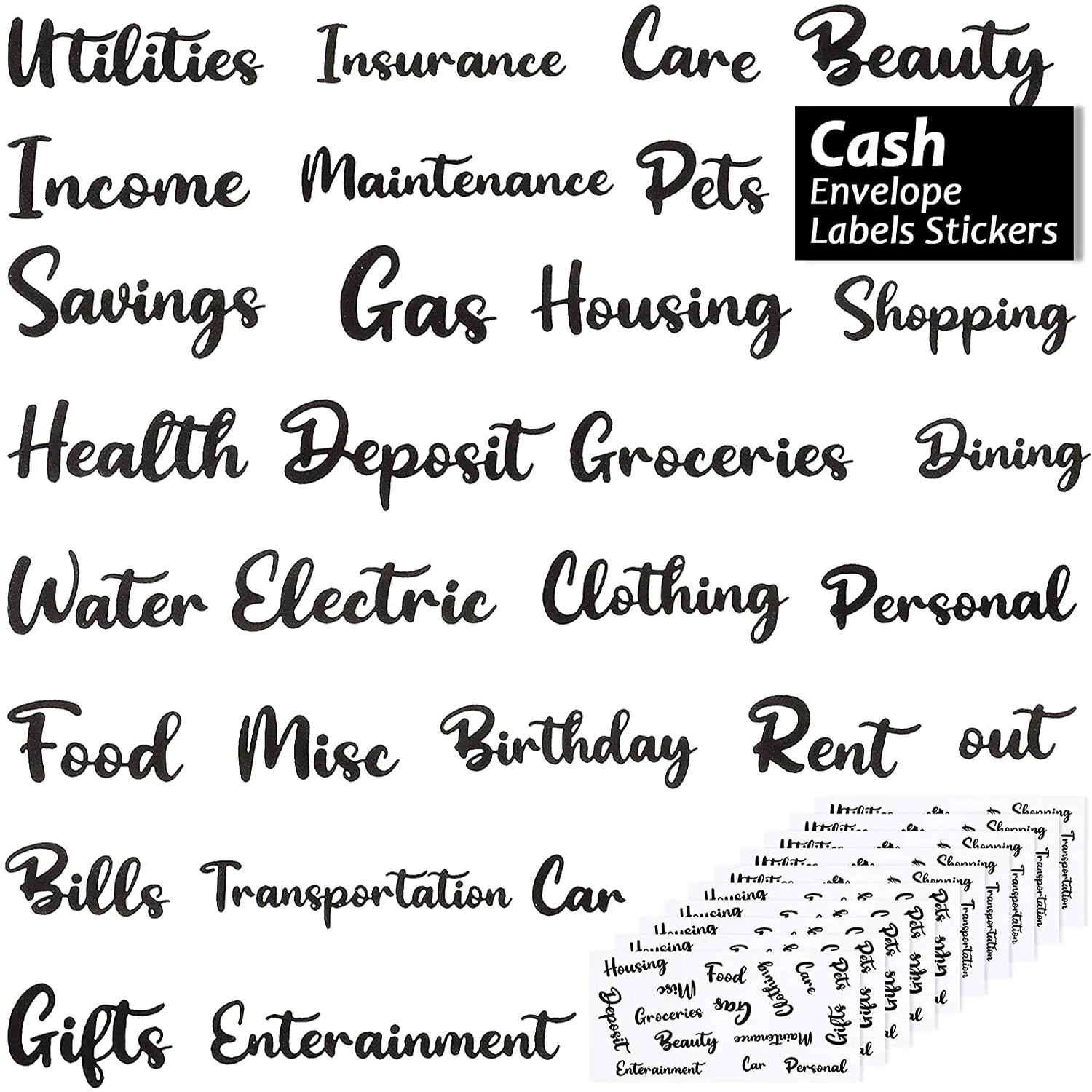 10PiecesCashEnvelopeLabelsStickersBudgetMoneyLabelsStickers