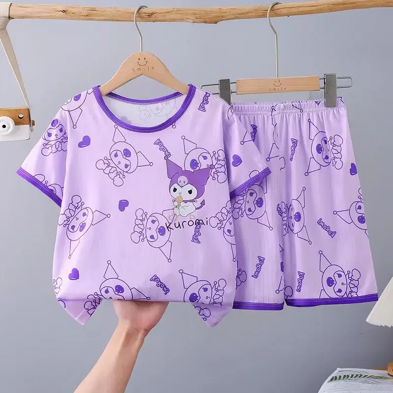 Kawaii Cartoon Summer Girls Boys Pajamas Set Pijama Infantil Kids Clothes Pyjamas Sets Sleepwear Baby Outfits Loungewear